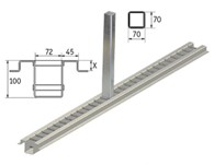 Ladstolpe for Flexilock skinne